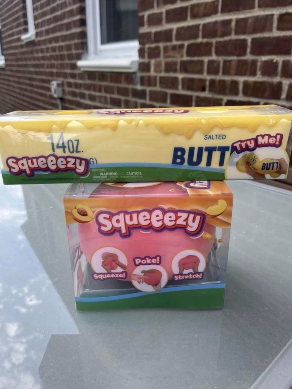 Sunny Days Squeezy Viral Target Bundle – Butter 14oz + Peach Squishy NEW Sealed